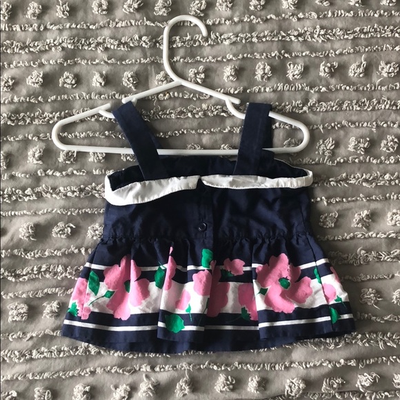 Janie and Jack Peplum top with flowers - Picture 2 of 2